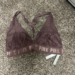 PINK/VS muted plum bralette